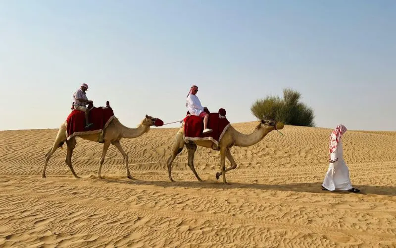 Arabian-Style Welcome in Dubai Desert