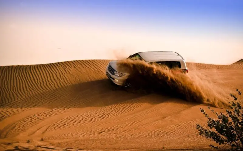 Dune bashing in Sunrise safari